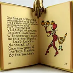 Mother Goose. Illustrated text spread