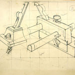Original drawings for Woodwork in Principle and Practice. Together with: a copy of the printed book by A. Romney Green, illustrated by Eric Gill. Pencil diagram.
