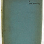 Poems by Isaac Rosenberg. Dust jacket