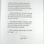 Color for the Letterpress. Colophon