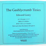 Uncorrected proof for The Gashlycrumb Tinies. Back cover