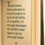 1789-1989. Commémoration du Bicentenaire de La Révolution Française. Déclaration des Droits de L'homme et du Citoyen. Text page