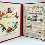 Tony Sarg's Treasure Book. Featuring Alice in Wonderland, Treasure Island, and Rip Van Winkle. Title-page spread