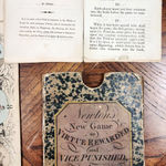 Newton's New Game of Virtue Rewarded and Vice Punished, for the Amusement of Both Sexes. Booklet text spread and slipcase