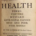 Welfare Handbook No. 1: Health illustrated by Eric Gill. Title page.