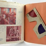 Children's Newspaper. Album of Lifelike Pictures. Illustrated spread with glasses