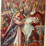 Spiashchaia Tsarevna [The Sleeping Princess]. Interior page, illustration.