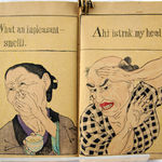 Hyakukaken Sono I [One Hundred Changes of Expression]. Illustrated text spread