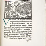 I Fioretti di S. Francesco di Assisi. Illustrated text page