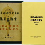 Electric Light by Seamus Heaney. Hardcover and uncorrected proof cover.