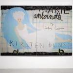 Gabrielle Graessle, marie antoinette by s.c., 2024, acrylic and spray on canvas (diptych)