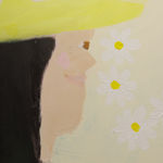 Gabrielle Graessle, m.a. reads j.j.r, 2025 acrylic and spray on canvas