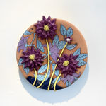 Fons van Laar, Vase Dahlia, Yellow (plateel), 2024