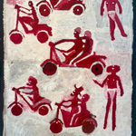 Rebecca Hossack Gallery in London presents works by Australian Aboriginal Utopia artist Motorbike Paddy, drawing on the legacy of Emily Kam Kngwarray.