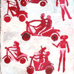 Rebecca Hossack Gallery in London presents works by Australian Aboriginal Utopia artist Motorbike Paddy, drawing on the legacy of Emily Kam Kngwarray.