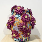 Fons van Laar, Vase Dahlia, Yellow (plateel), 2024