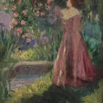 Mary Riter Hamilton In the Garden, France