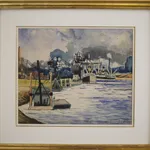 Marc Aurèle Fortin, Port of Montreal with a View of Hochelaga, 1930