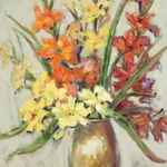 David Drum, Still Life with Glads, 1962