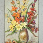 David Drum, Still Life with Glads, 1962