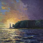 Peter Cheung, Light Show at Point Abino Lighthouse , 2024