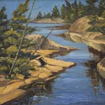 John Angus Palmer, Late Autumn Light, Pointe au Baril, 1972