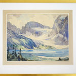 A.C. Leighton, Lake Magog, Mt. Assiniboine, c 1930