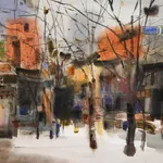 Ming Zhou, Lamp Post, Unionville, 2004