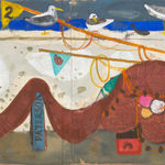 Leon Morrocco RSA, Village below a Mountain, near Cipières, Alpes-Maritimes, 2022