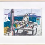 Leon Morrocco RSA, Village below a Mountain, near Cipières, Alpes-Maritimes, 2022