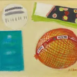 John Houston RSA, Cliffs at Étretat, 1986