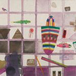 John Houston RSA, Cliffs at Étretat, 1986