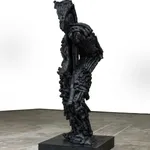 Thomas Houseago, Yet to be titled (peeking figure), 2012