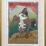 Santa Barraza, Iztaccihuatl and Popocatépetl, Reversed, 1984