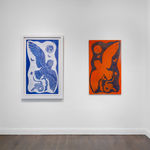 Lina Puerta, Black Grid on Sand with Green Band, 2015