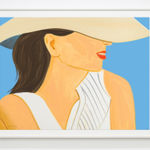 Alex Katz, Yellow Flags on White, 2023