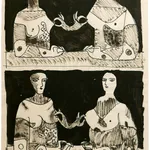 René Marcil, Untitled Seated Nude, 1951