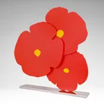 Donald Sultan, Yellow Poppies, Sept 7, 2022, 2022