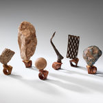 Kyoko Hashimoto and Guy Keulemans, Conglomerate Vase (blue & white), 2021