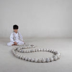 Kyoko Hashimoto and Guy Keulemans, Conglomerate Vase (blue & white), 2021