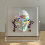 Yusuké Takemura, Dichroic Glass Mask III (brown), 2023