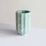 Kyoko Hashimoto and Guy Keulemans, Conglomerate Vase (blue & white), 2021