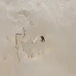 Liliana Porter, Man with Pickaxe Wooden Wall II, 2023