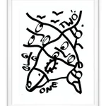 Shantell Martin - Printed Matter, Lithograph - Six ©, 2015