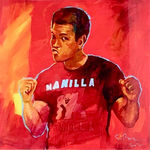 Simon Bull, Shadow Boxer, Metal Print, 2017