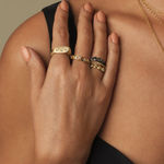 Constellation Lipstick Ring by Slate Gray Gallery studio jeweler Dana Bronfman