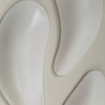 Ceramic petals that can be arranged in multiple ways by slate gray gallery artist Angela Okajima-Kempinas