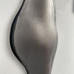 Glazed gray ceramic sculpture by Fringe Gallery artist Angela Okajima-Kempinas