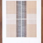 Framed thread on paper work by Fringe Gallery artist Rebecca Messier