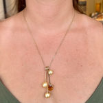 Medium Golden South Sea Pearl Charm by Fringe Gallery studio jeweler Lauren Chisholm